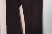 Black trousers with pinstripe