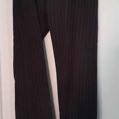 Black trousers with pinstripe