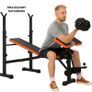 6-in-1 Adjustable Weight Bench Image 5