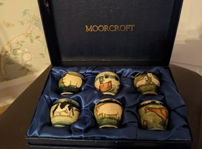 Moorcroft Egg Cups Farmyard