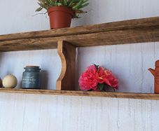 Rustic Cubby Box Floating Shelf / Display