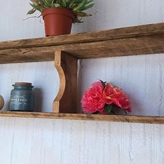 Rustic Cubby Box Floating Shelf / Display