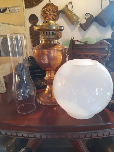 Vintage Copper Oil Lamp