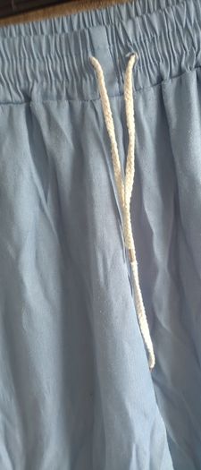 summer blue pants would fit size s-m