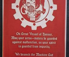 WARHAMMER 40K, vintage style metal sign .
