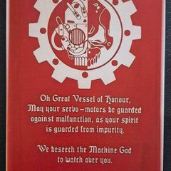 WARHAMMER 40K, vintage style metal sign .