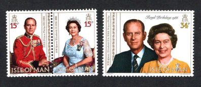 1986 Isle of Man The Royal Birthdays Commemorative Stamps Mint Never Hinged (MNH)