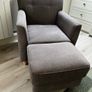 Armchair with footstool Image 3