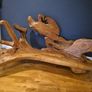 Teak tree root bench Image 2