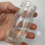 335 - Set of 2 Vintage Clear Glass Collectible Decorative Jars Image 2