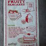 Vintage Tea Towel - Fruity Pancake recipe Image 2