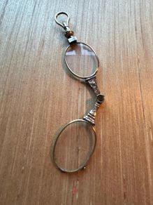 Antique Lorgnette Pince Nez Folding Spectacles
