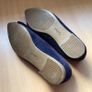 Gabor Ladies Navy blue Suede leather Bow front Flats size 6.5 Image 8