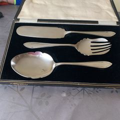 silver cake set