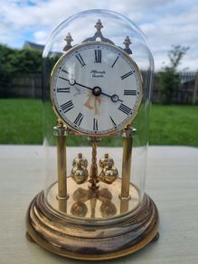 Classic German quartz annual clock by Hermle