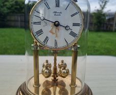 Classic German quartz annual clock by Hermle