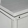 Double Wheelie Bin Shed 240 L Stainless Steel Image 3