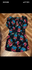 Atmosphere Mid-2000s Floral Mini Dress - Size 12 - 100% Viscose Y2K/00s Atmosphere Floral Dress