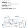 Ikea Ertorp Lshaped sofa Image 5
