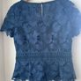 Jacques Vert navy blue lace top occasion wear new Image 7