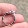 Zircon Sterling Silver engagement ring Image 10
