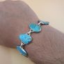 Authentic Arizona Turqouise Sterling 925 Silver Bracelet Image 2