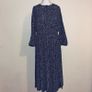 Joules navy star print midi dress, size UK 10 Image 2