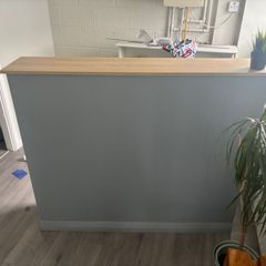 reception desk diy
