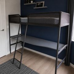 IKEA TUFFING Loft Bed with Mattress and Desk Great Opportunity!