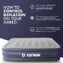 Single Airbed with Built in Pump - 3 Minute Rapid Inflation I Air Mattress with Built-in Electric Air Pump and Integrated Pillow I Easy To Store Blow Up Bed I Air Bed Patch Included (FREE POSTAGE) Image 2