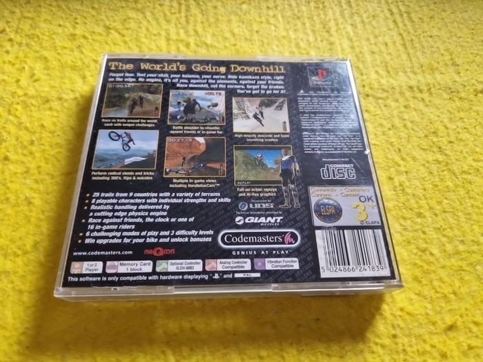 No Fear down Hill Mountain Biking PlayStation1 Ps1 PlayStation2 Ps2 games Original