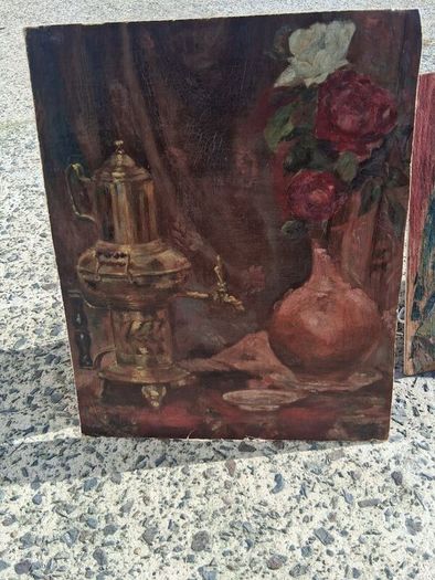 3 X George Weissbort Original Oil On Board