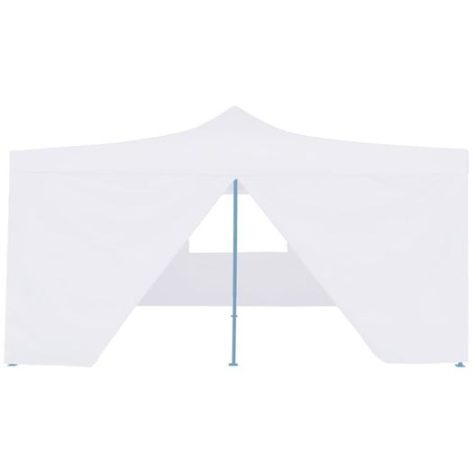 Folding Gazebo with 4 Sidewalls 5x5 m White