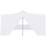 Folding Gazebo with 4 Sidewalls 5x5 m White Image 2