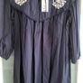 George Navy Boho mini dress Sz 14 UK - Bnwt Rrp 30 Image 2