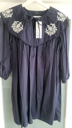 George Navy Boho mini dress Sz 14 UK - Bnwt Rrp 30