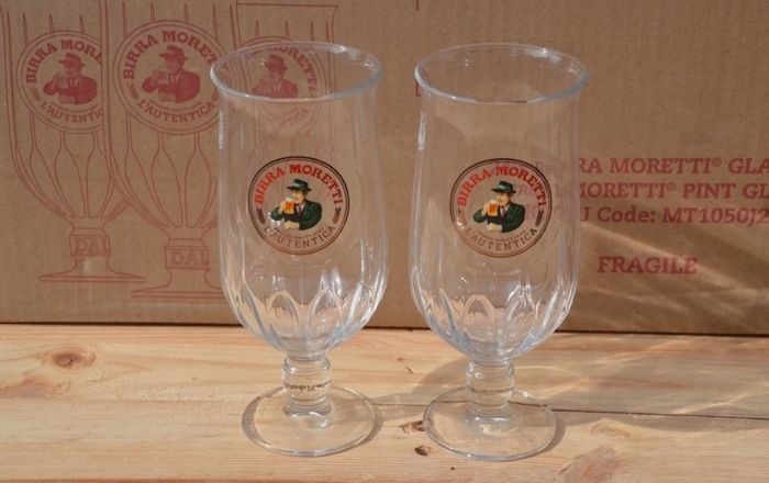 Moretti Pint Glasses