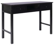 Writing Desk Black 110x45x76 cm Wood