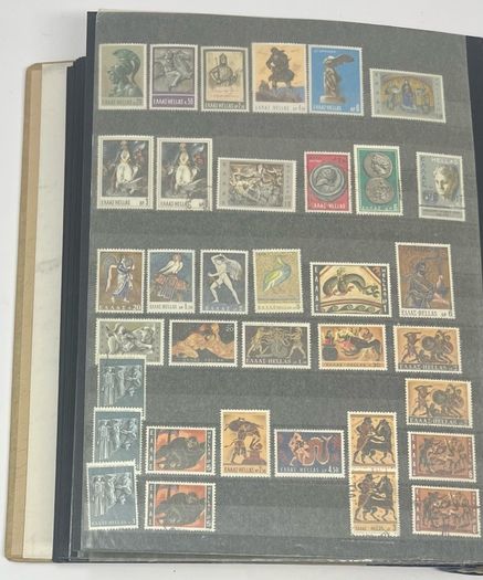 Collection: Cyprus, Greece, Italy and San Marino Stamps both mint an commemorative stamps on 41 pages
