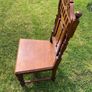 A charming pair of late Victorian carved oak Hall chairs richly modelled,  Cirka 1890's. Image 8