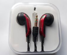 SONY ERICSSON Vintage Bass Reflex Earphones Headset EarBuds-3.5mm Plug Bass Reflex Red-UVG