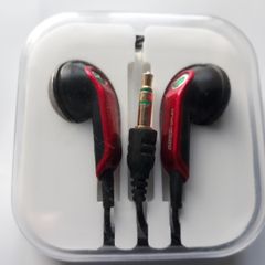 SONY ERICSSON Vintage Bass Reflex Earphones Headset EarBuds-3.5mm Plug Bass Reflex Red-UVG