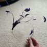 Purple Feather Head Piece Image 2