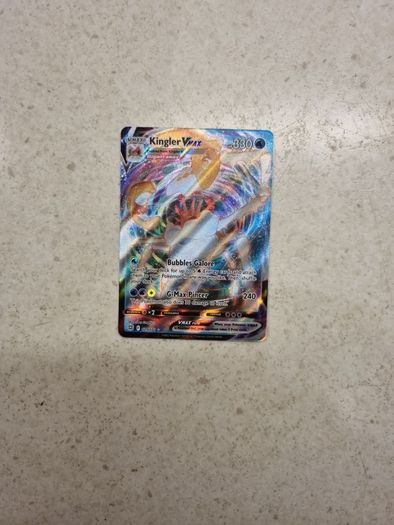 Kingler Vmax Pokemon Card from Brilliant Stars