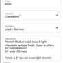 8 lights Brass Chandelier, ceiling fitting Image 3