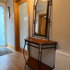 Hall table and mirror