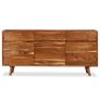 Sideboard Solid Wood with Carved Doors 160x40x75 cm Image 5