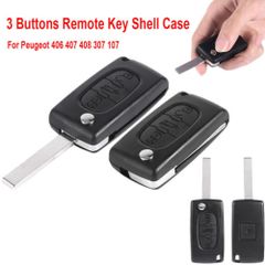 Blank Replacement Fob Shell Case Remote Car Key Fob For Peugeot 407 406 408 307 107 207