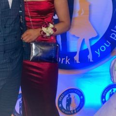 Red debs dress