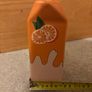 Vintage Ceramic Orange Juice Carton Shaped Vase Image 5